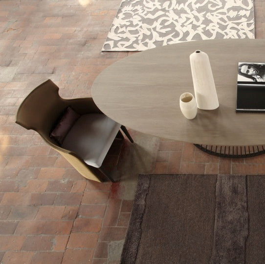 TAVOLO VENEZIA ELITTICO LACCATO LUCIDO