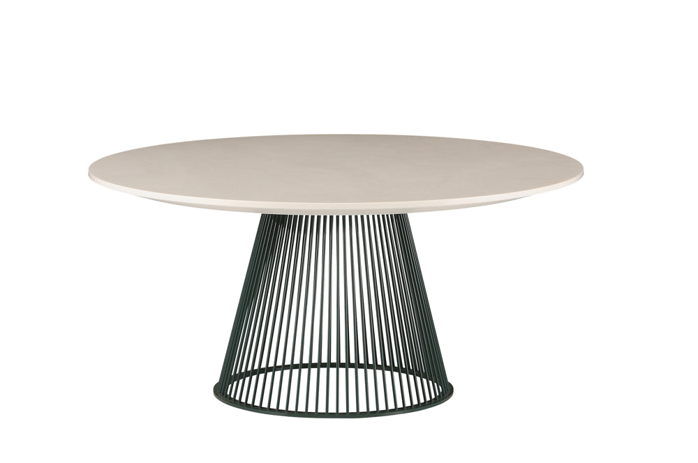 TABLE VENEZIA RONDE LAQUÉE MAT